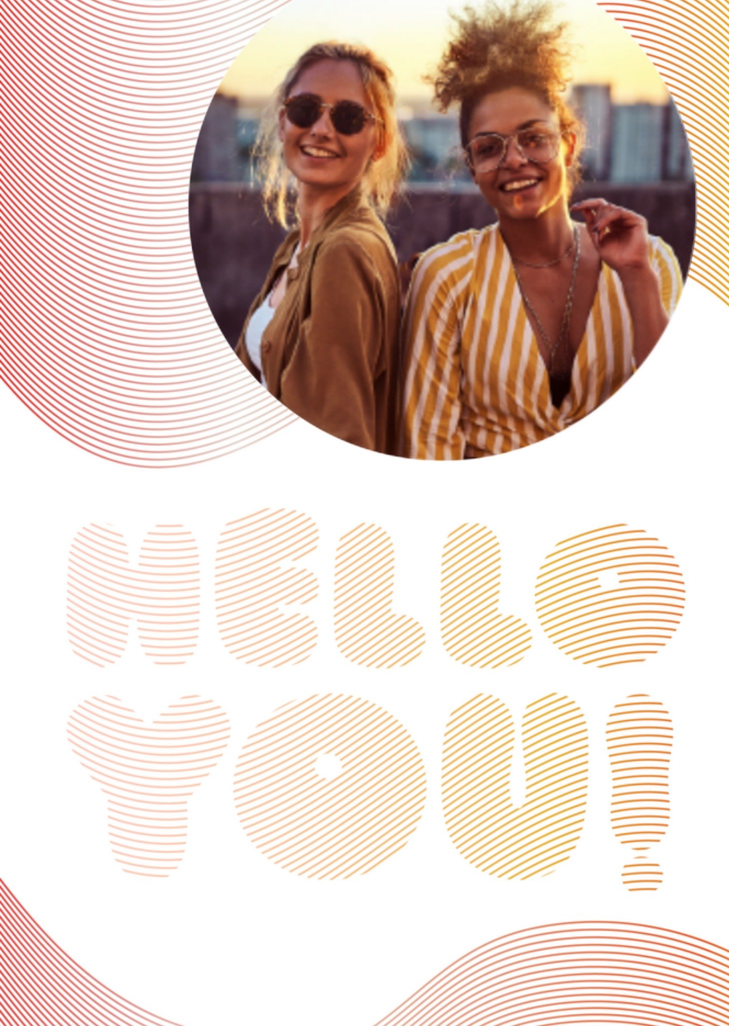 Greetz Zomaarkaart fotokaart hello you Standard Card