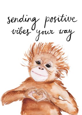 Marie Bodie | Beterschapskaart | Positive vibes | Aapje