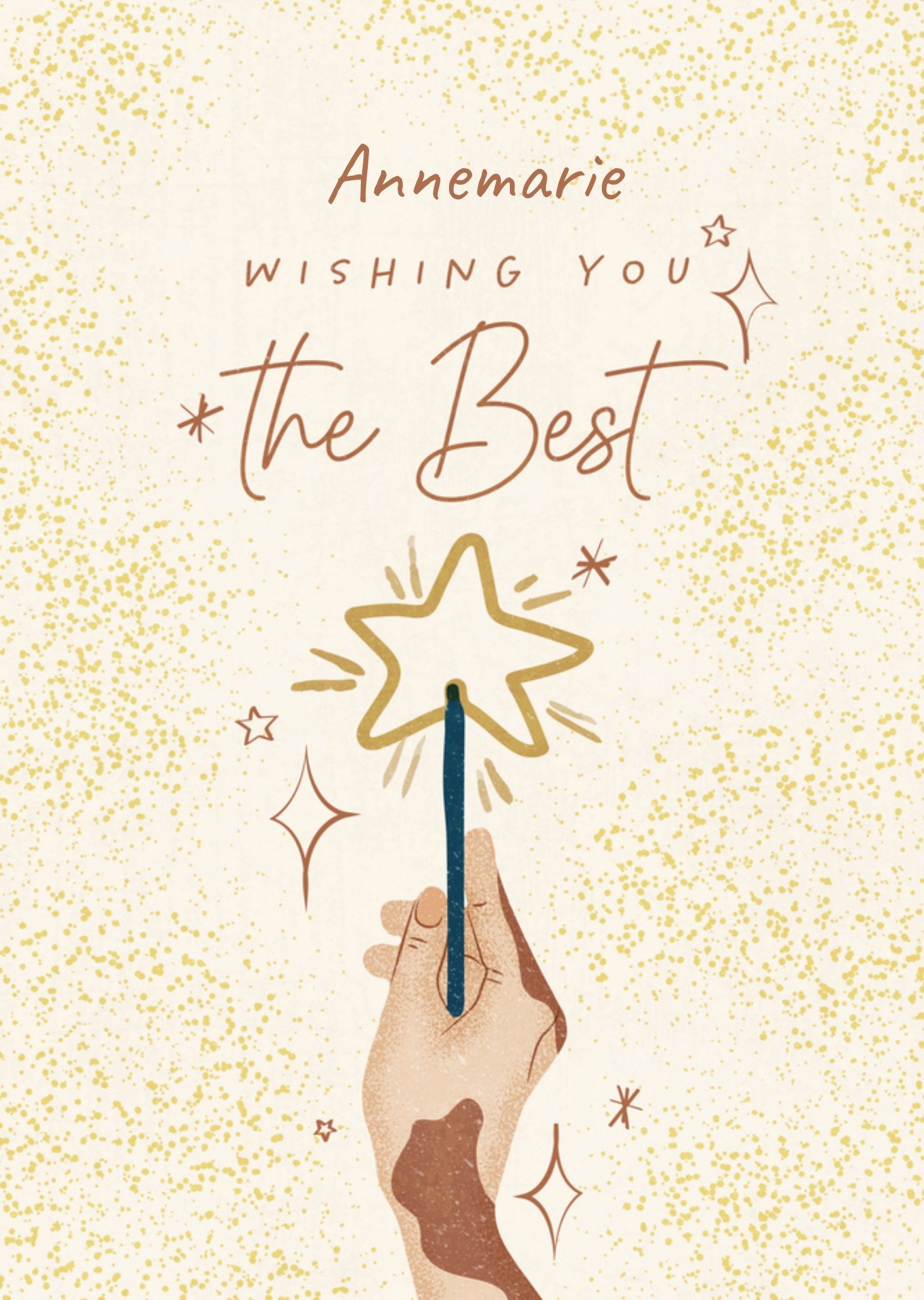 Nieuwjaarskaart met naam Kaart Melolelo