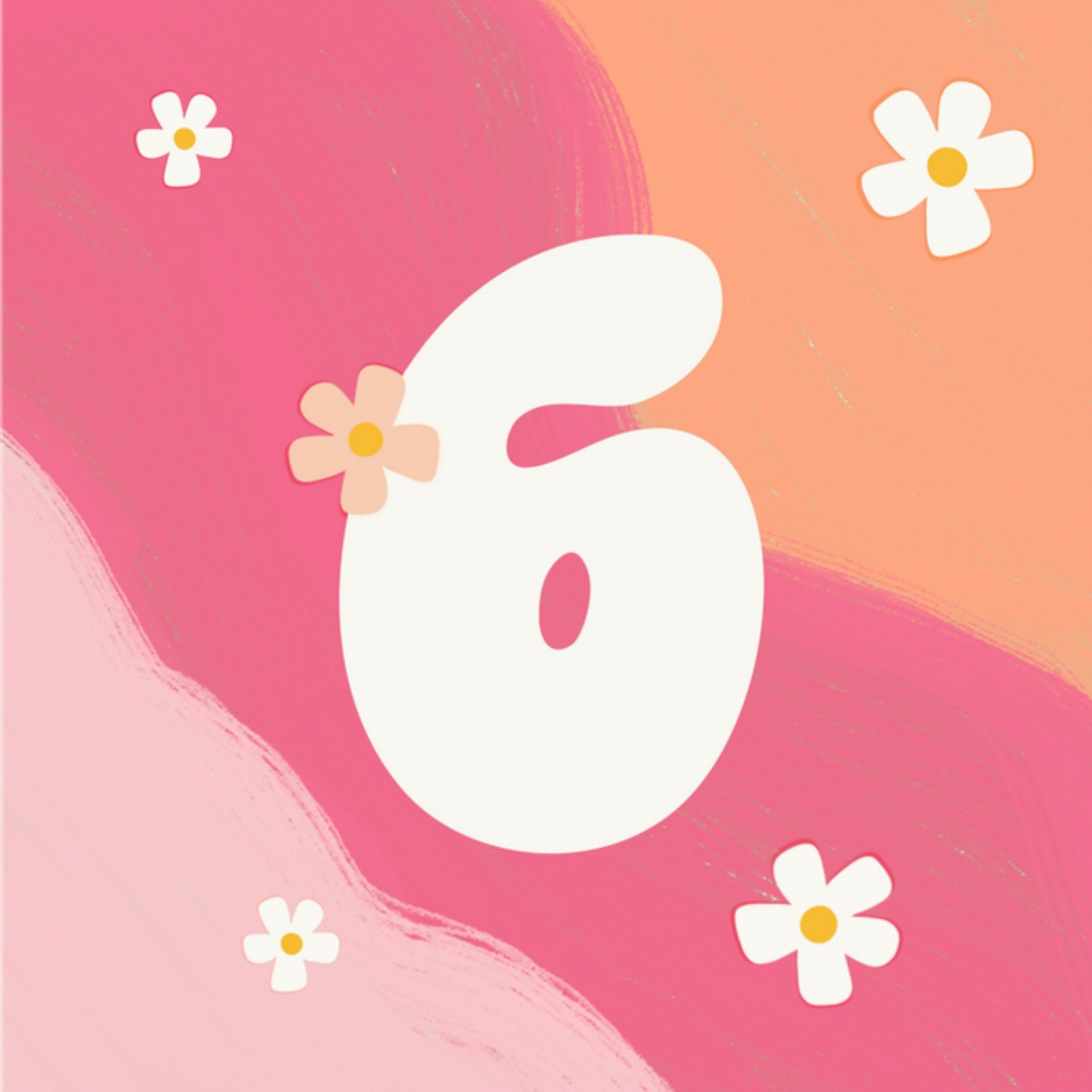 Greetz Verjaardagskaart 6 Bubblegum Vierkant