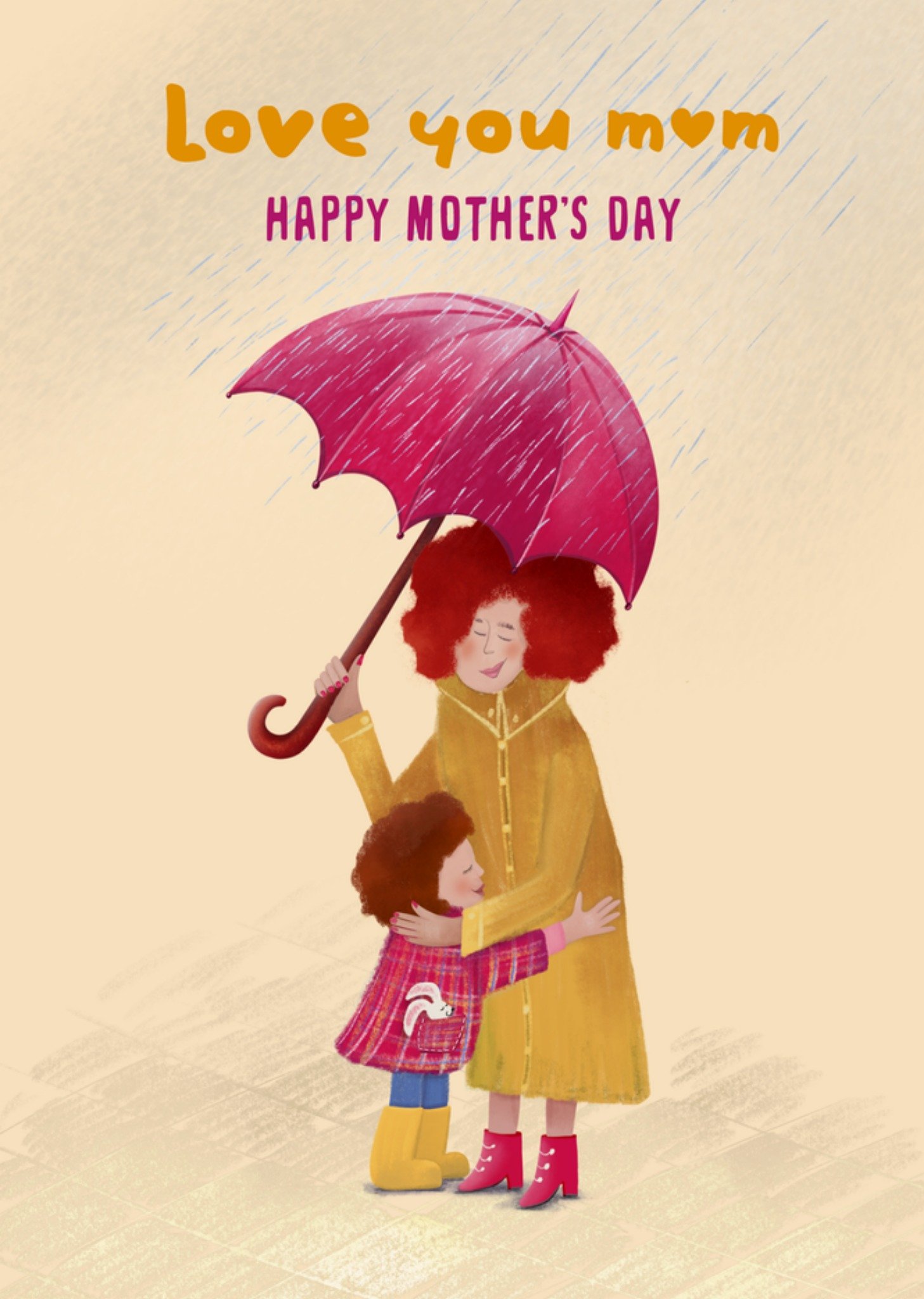 Moederdagkaart love you mom Kaart Fishuals