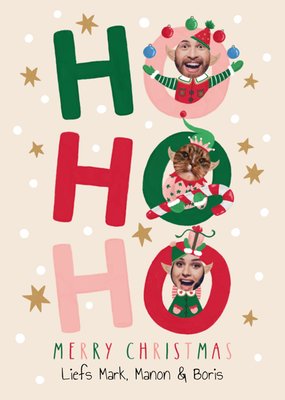 Greetz | Kerstkaart | Ho Ho Ho | Met fotos