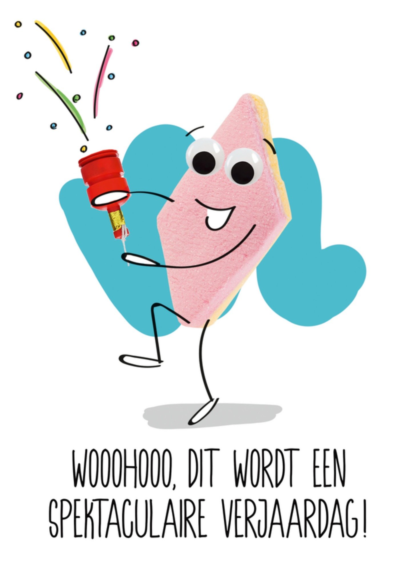Gefeliciteerd Spekje Kaart Paperclip