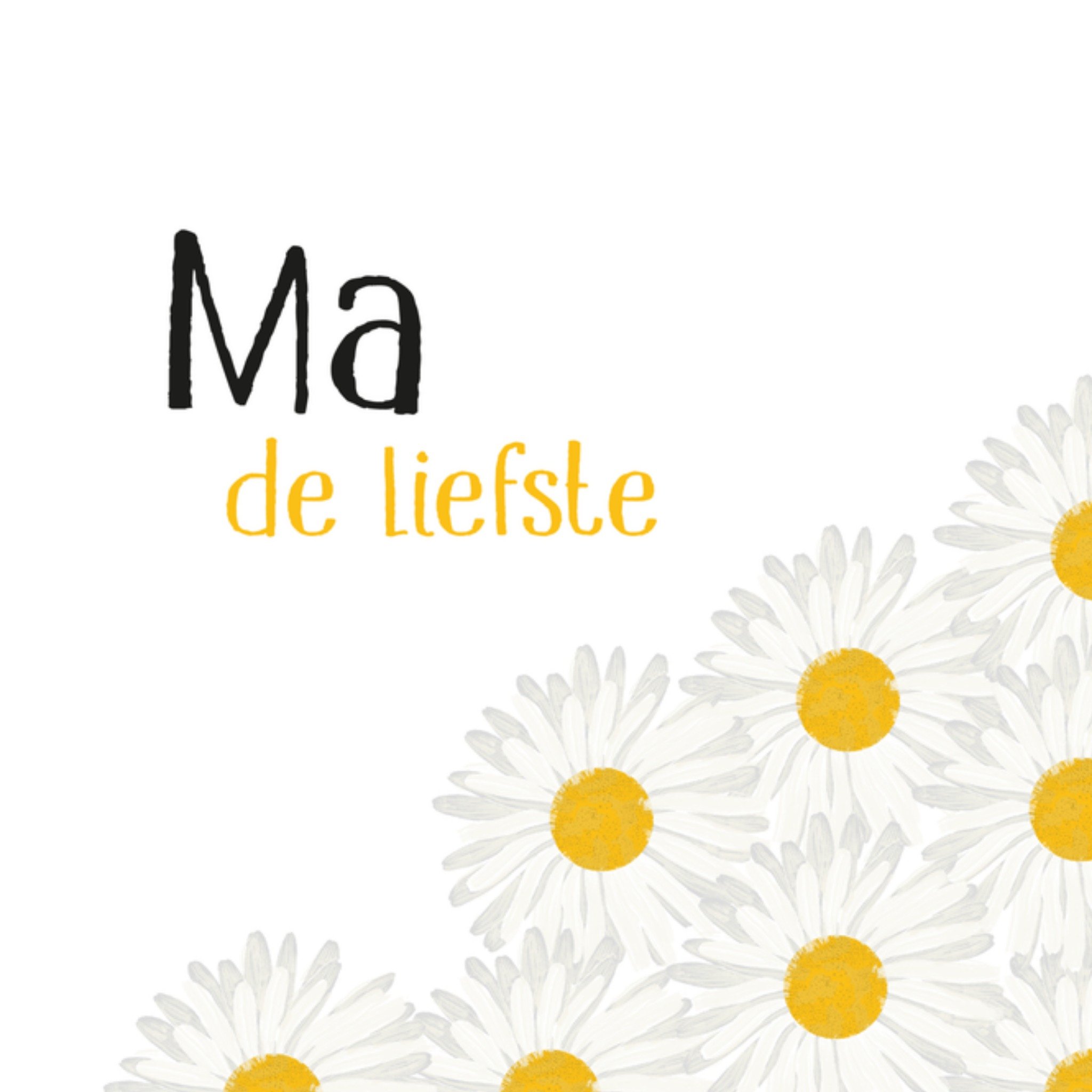 Greetz Moederdagkaart ma de liefste Vierkant