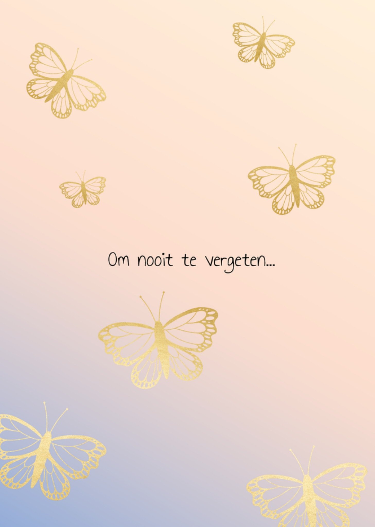 Greetz Condoleancekaart Om nooit te vergeten Standard Card