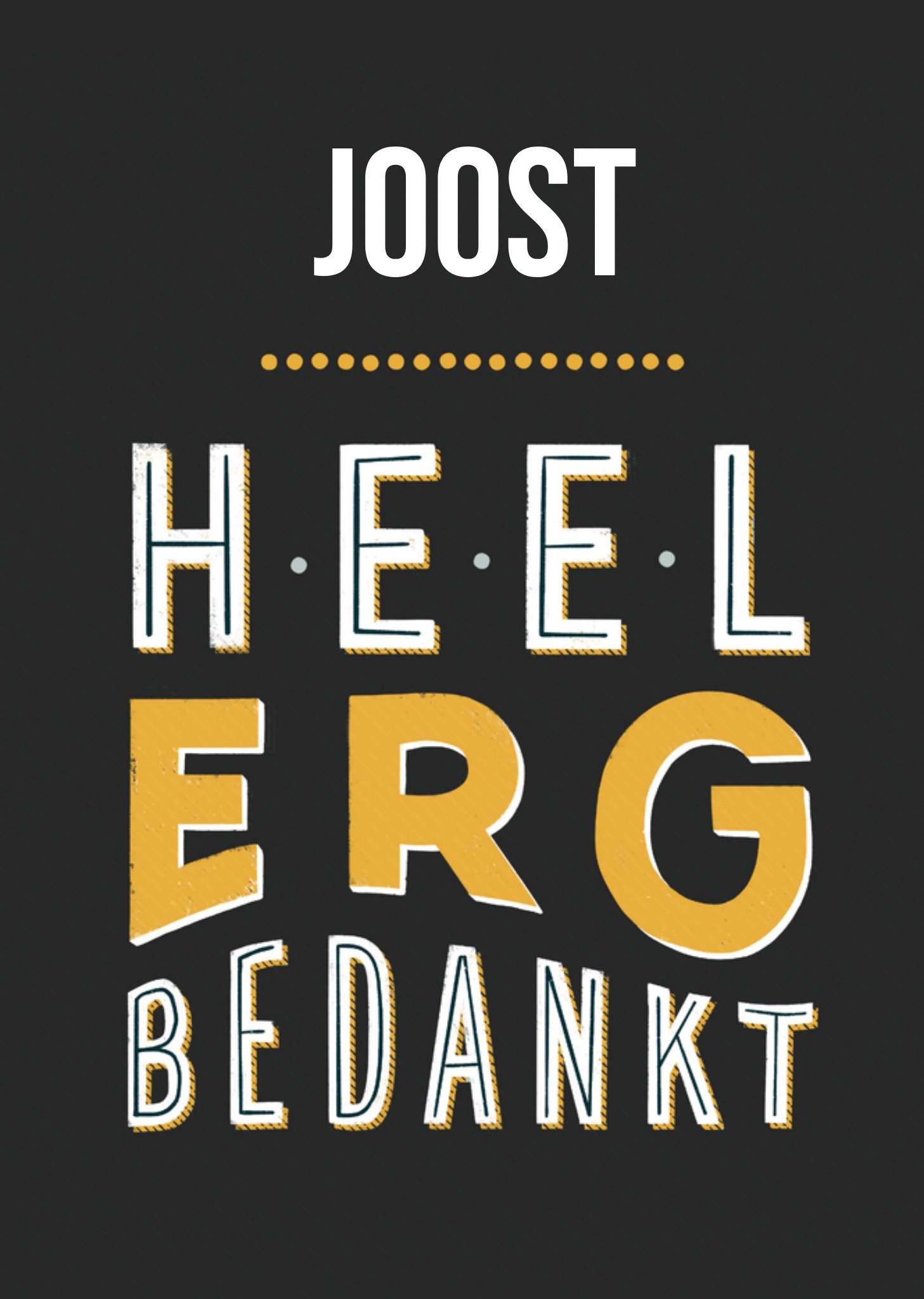 Greetz Bedanktkaart Lief Standard Card