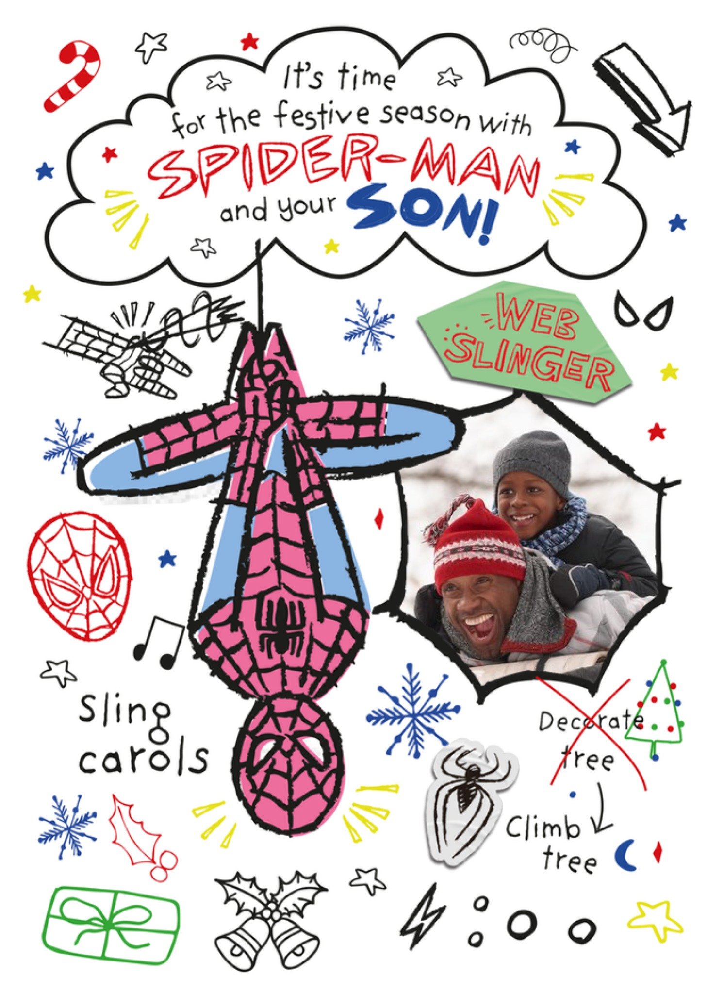 Disney Kerstkaart Spiderman