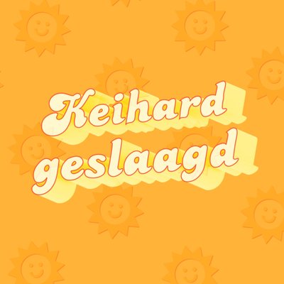 Greetz | Geslaagd kaart | 3D | keihard geslaagd