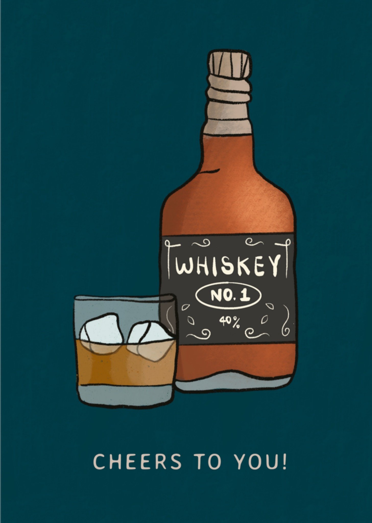 Greetz Verjaardagskaart The Good Gets Better Whiskey Standard Card