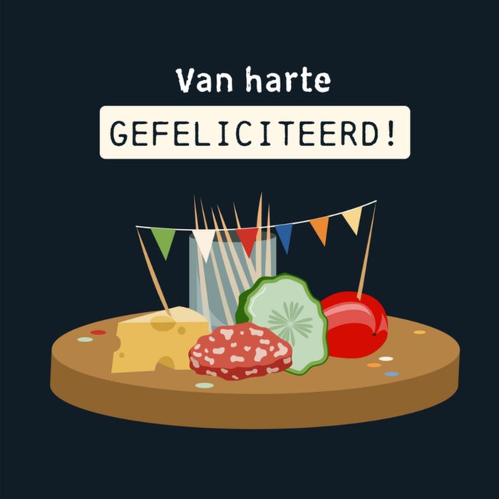 Verjaardagskaart | Greetz | Eten | Illustratie