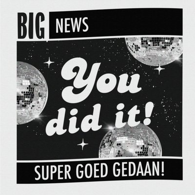 Greetz | Geslaagd kaart | Big News