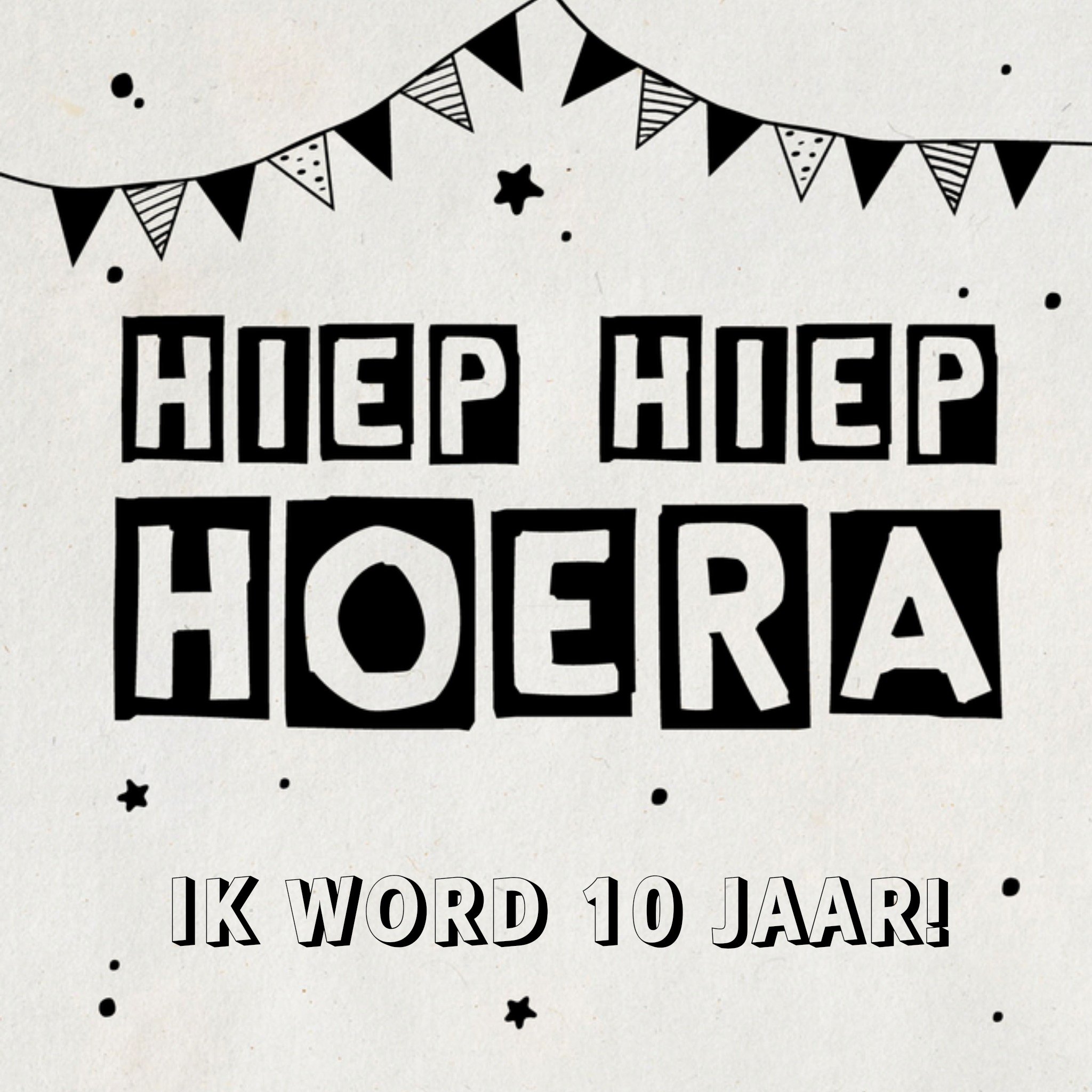 Greetz Kinderfeestje Vlaggen Vierkant