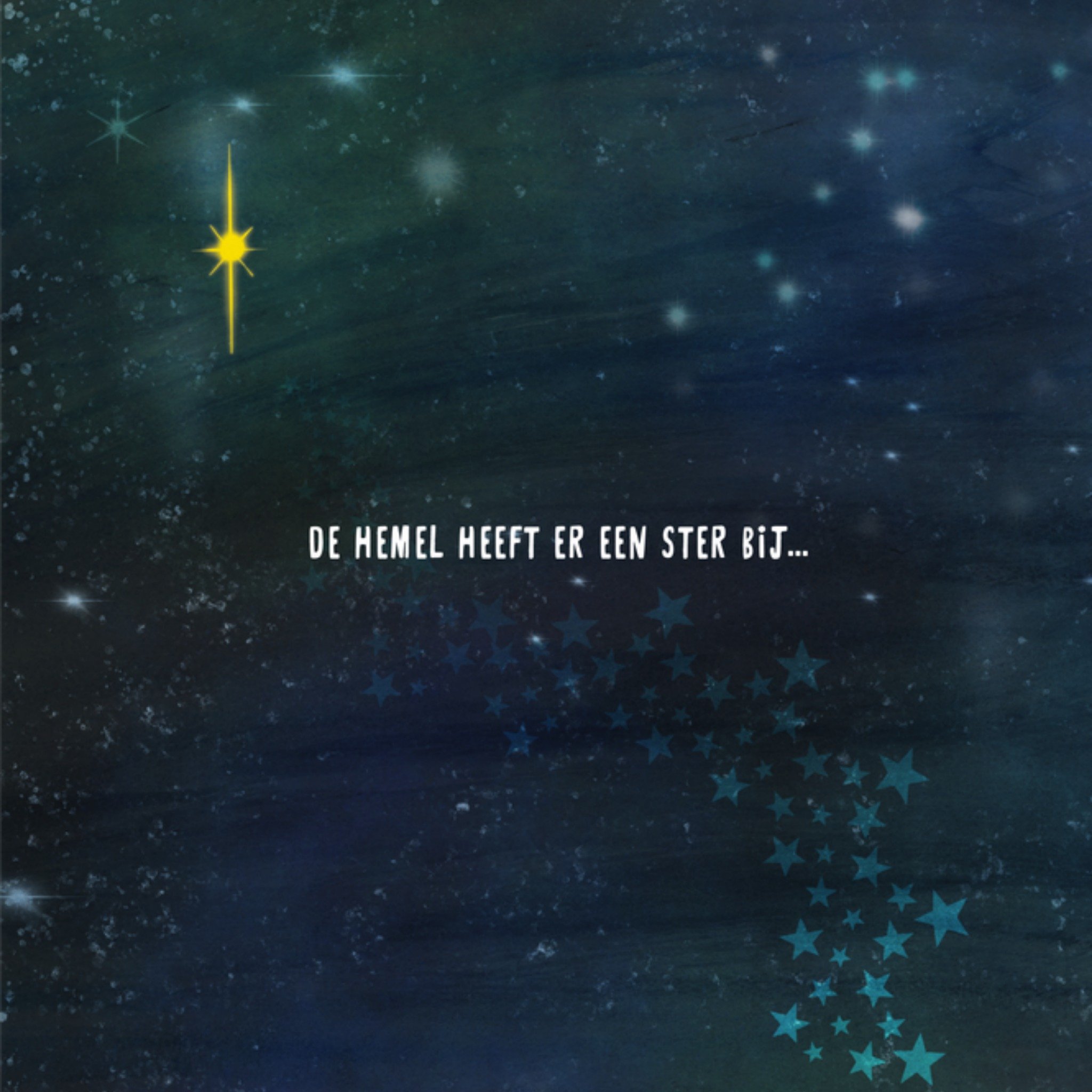 Patricia Hooning Condoleancekaart Ster Vierkante Kaart Fishuals