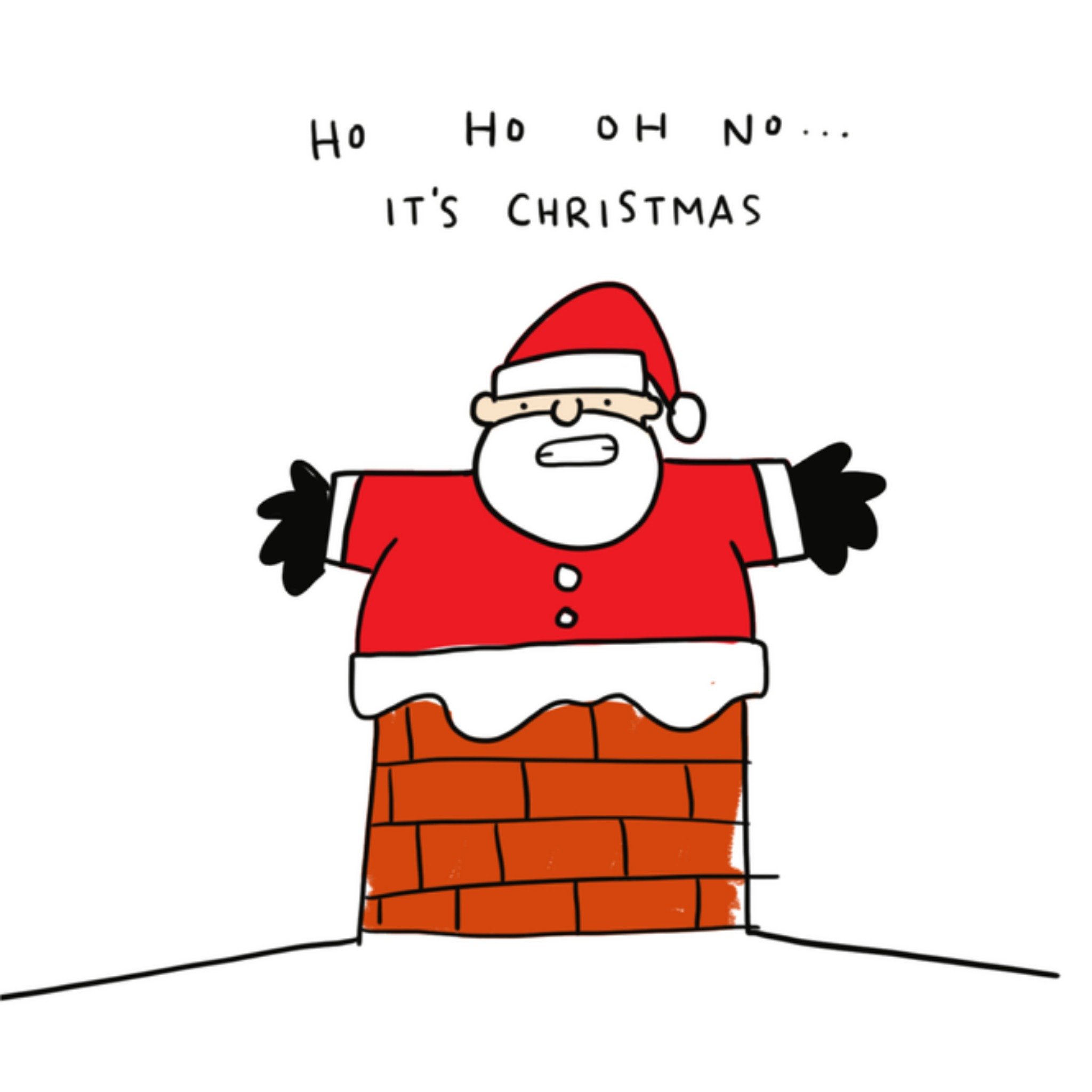 Greetz Kerstkaart kerstman Vierkant