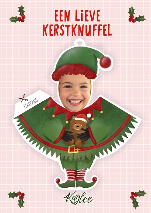 Patricia Hooning | Kerstkaart | Aanpasbare foto | Kerstknuffel