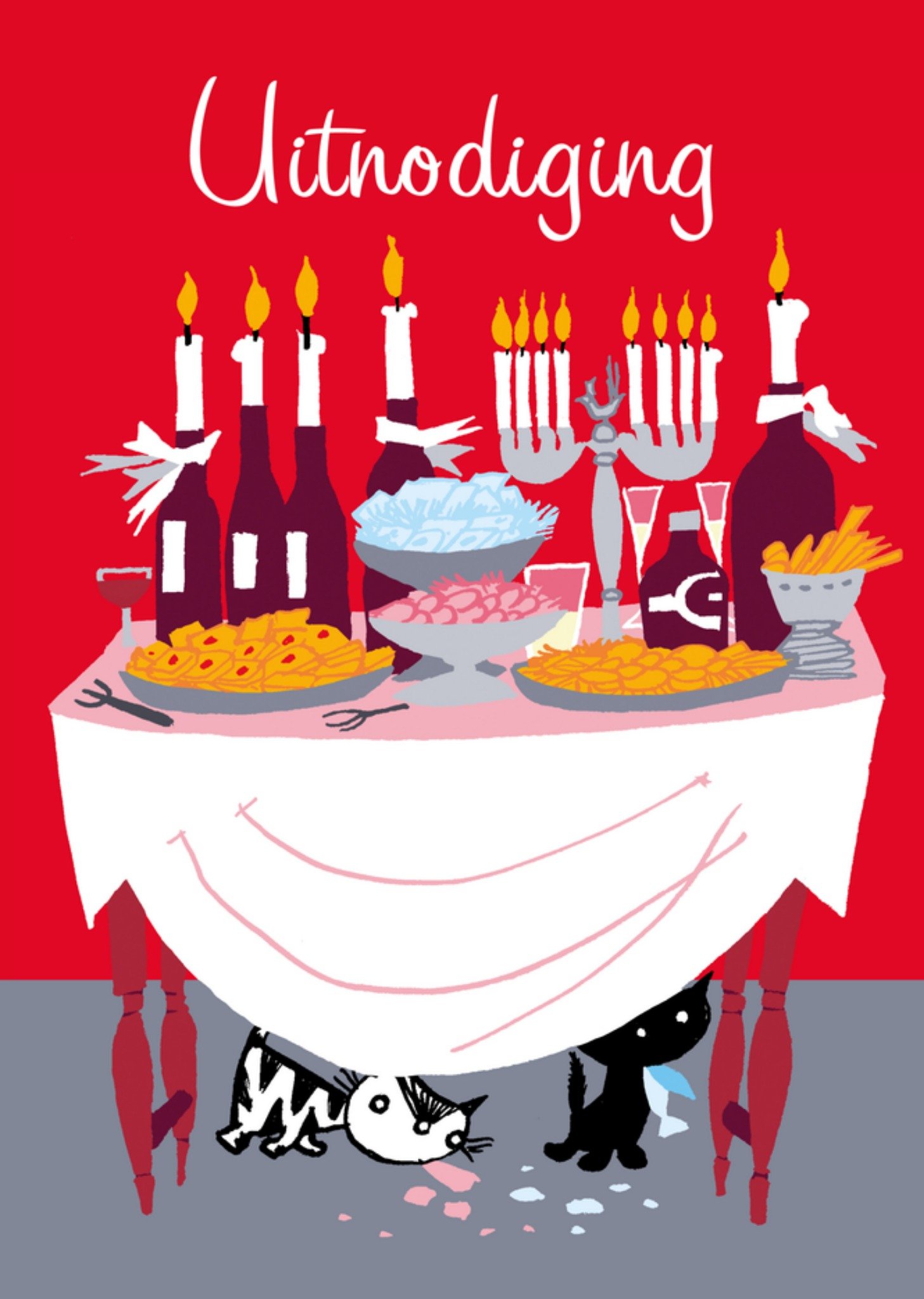 Eettafel met Pim en Pom Kaart Fiep Westendorp