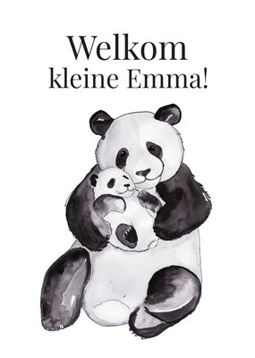 Marie Bodie | Geboortekaart | Panda