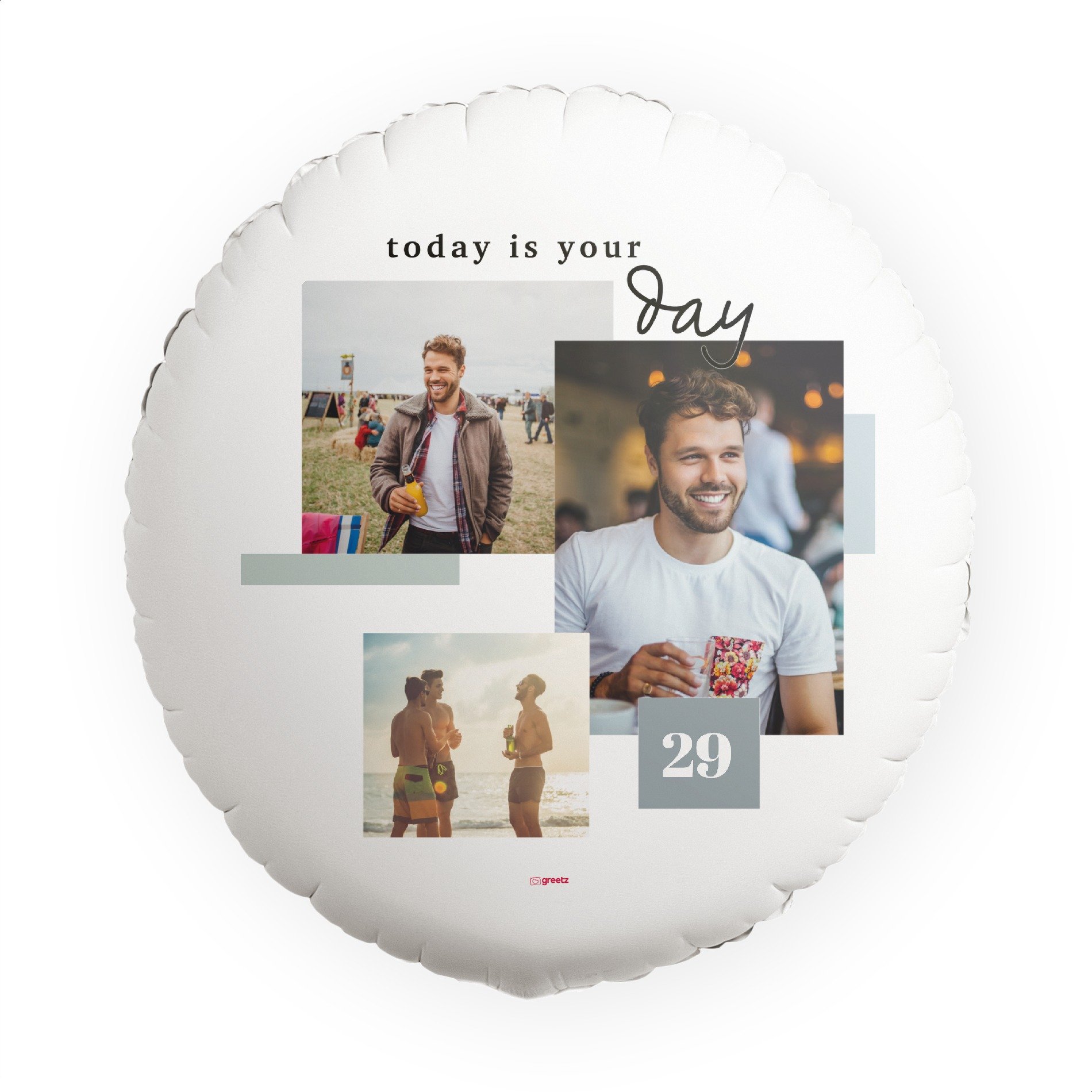 Greetz | Ballon | Today is your day | met eigen foto