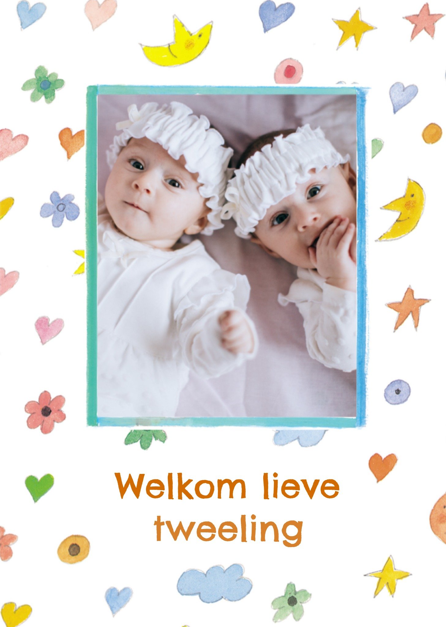 Geboortekaart Met foto Schattig Kaart Kikker