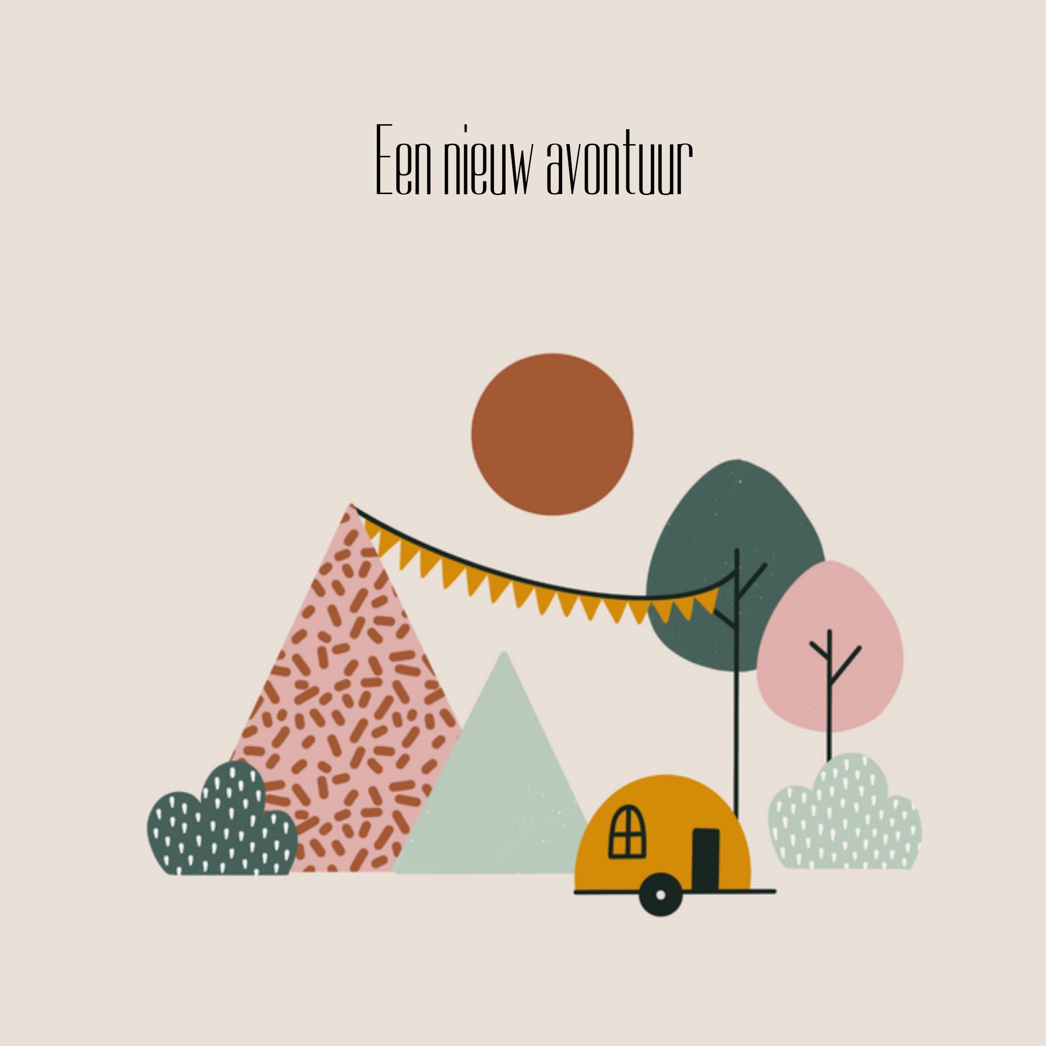 Greetz Geboortekaart illustratie Vierkant