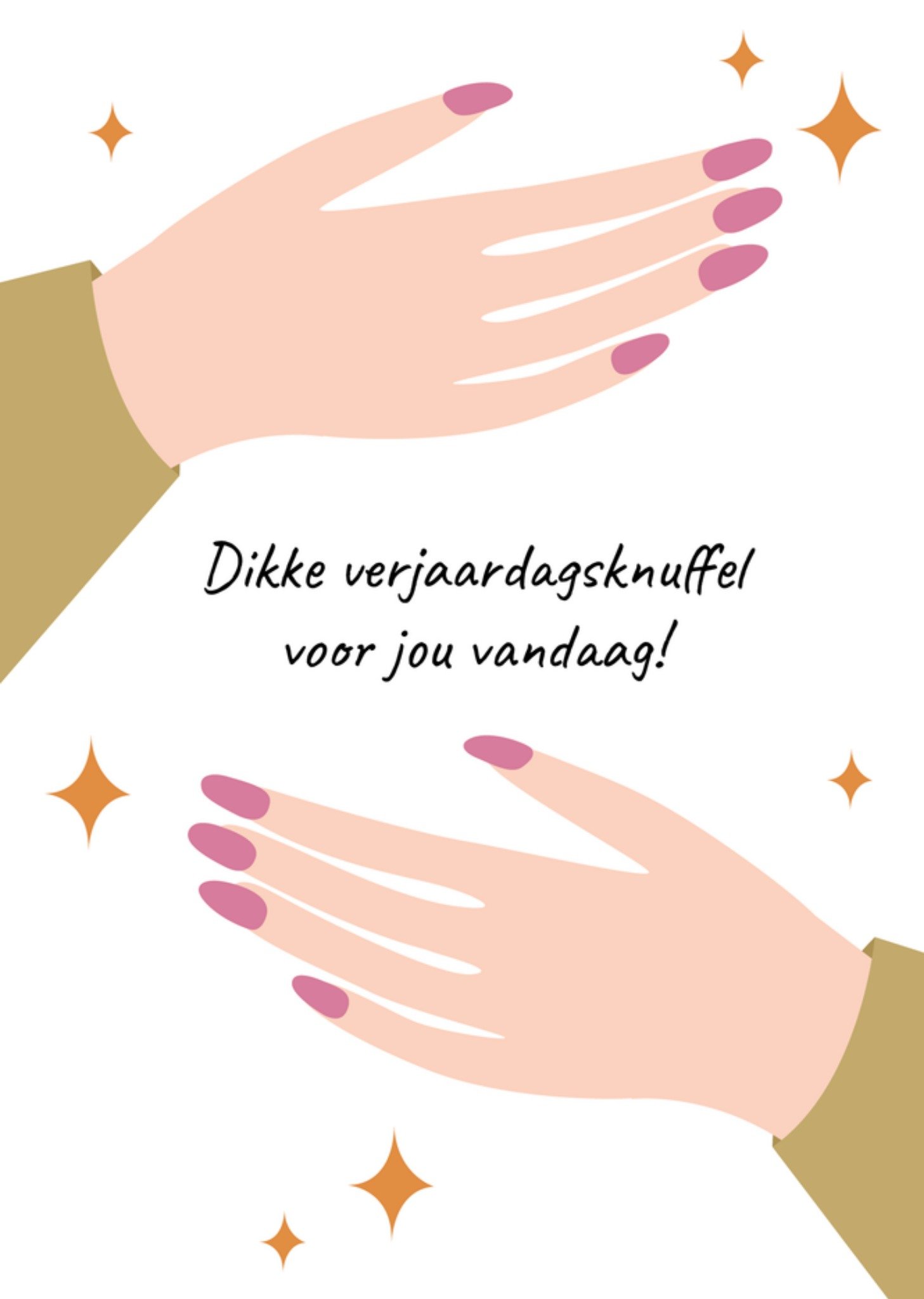 Verjaardagskaart Dikke verjaardagsknuffel voor jou vandaag! Greetz