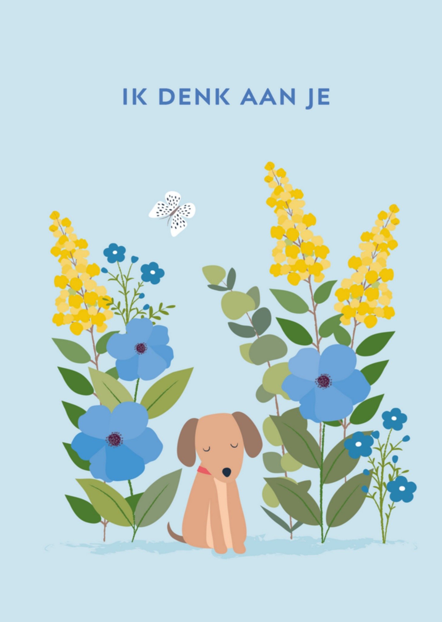Denken aan kaart hondje Kaart Klara Hawkins