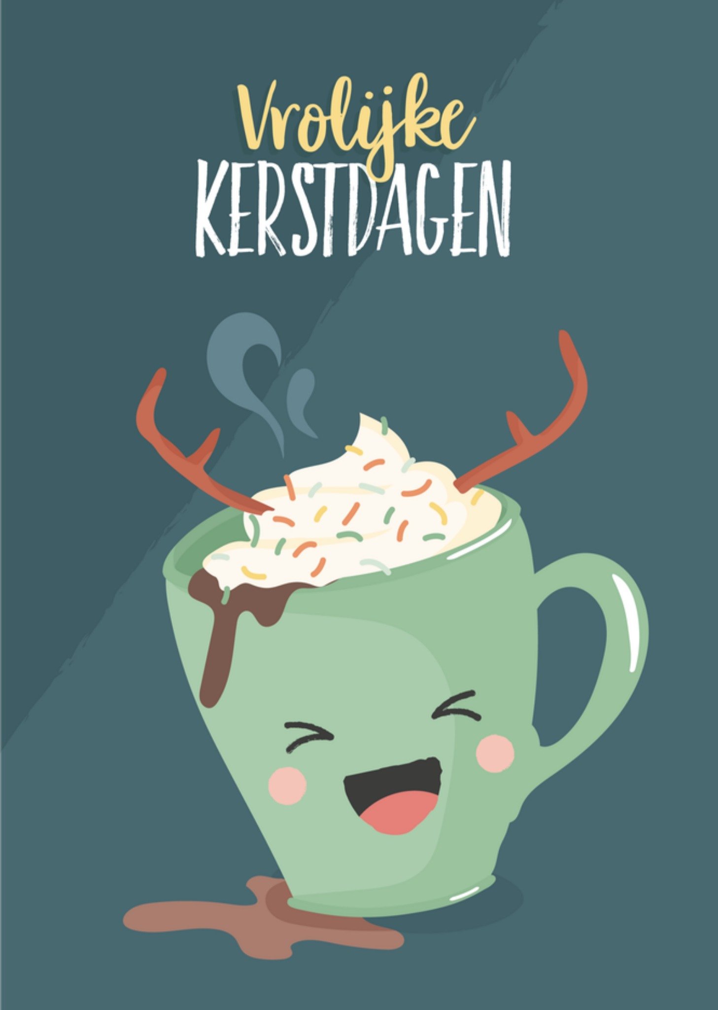 Kerstkaart Chocolademelk Tante Kaartje