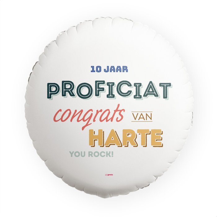 Ballon 'Proficiat met eigen foto'