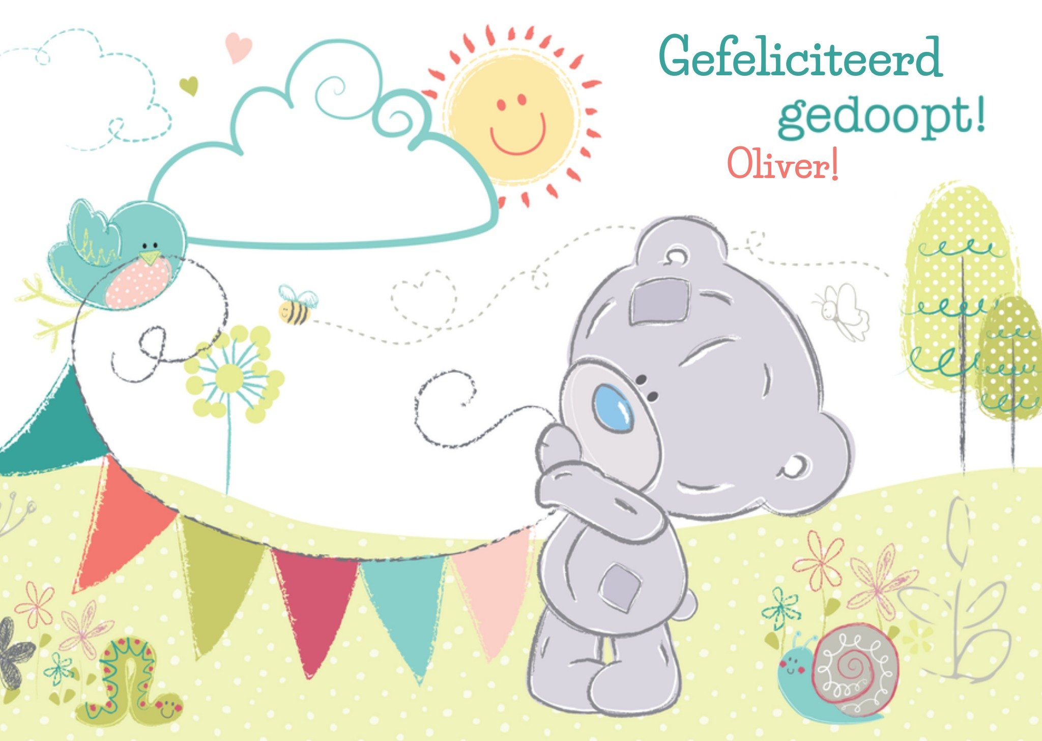 Me to You Doop kaart Kaart Tiny Tatty Teddy