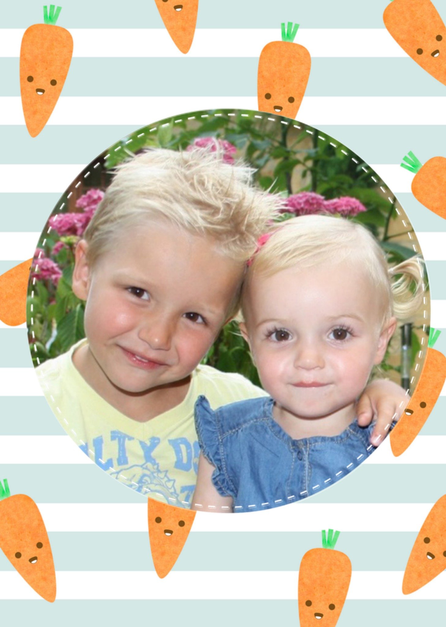 Paaskaart fotokaart wortels Kaart Greetz