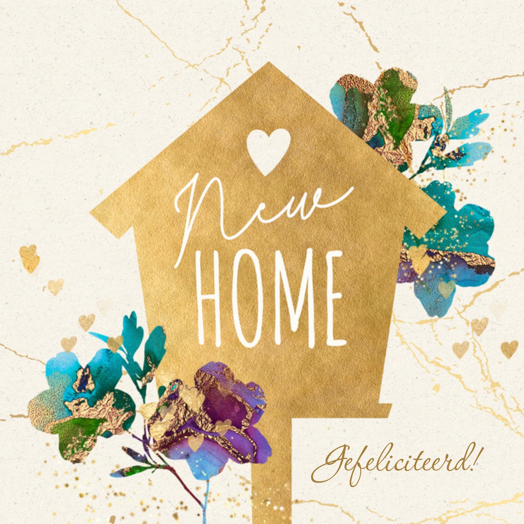 Nieuwe woning kaart New home Vierkante Kaart Luckz