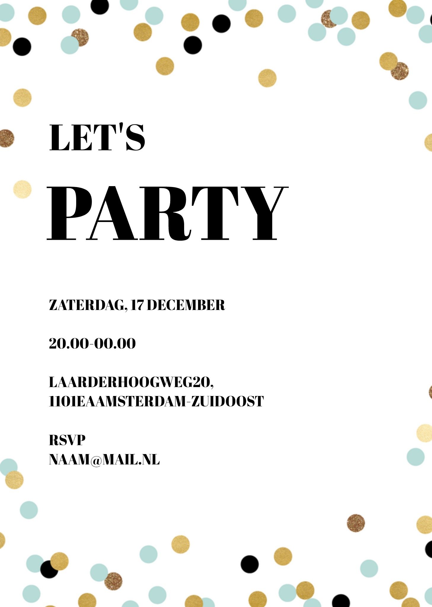 Uitnodiging nieuwjaarsfeest tekst Kaart Greetz