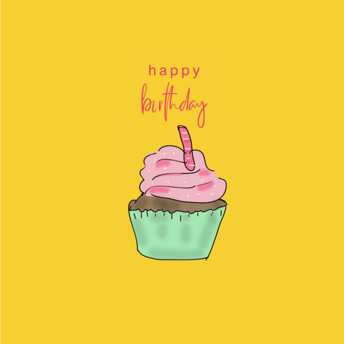 Studio Marloes | Verjaardagskaart | cupcake