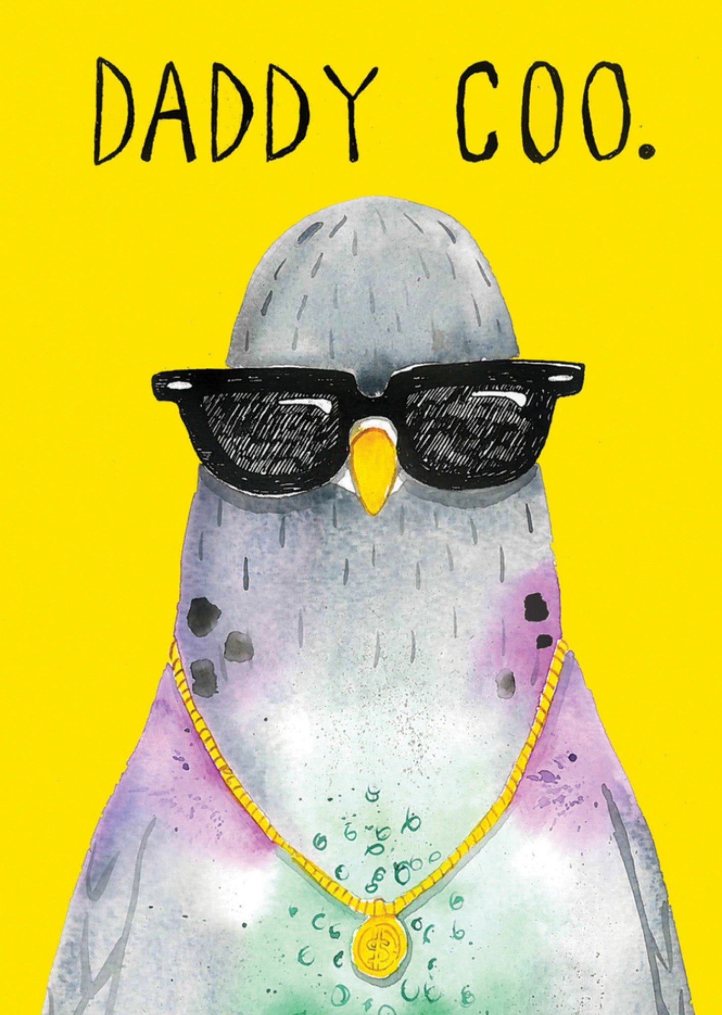 Verjaardagskaart duif Kaart Jolly Awesome