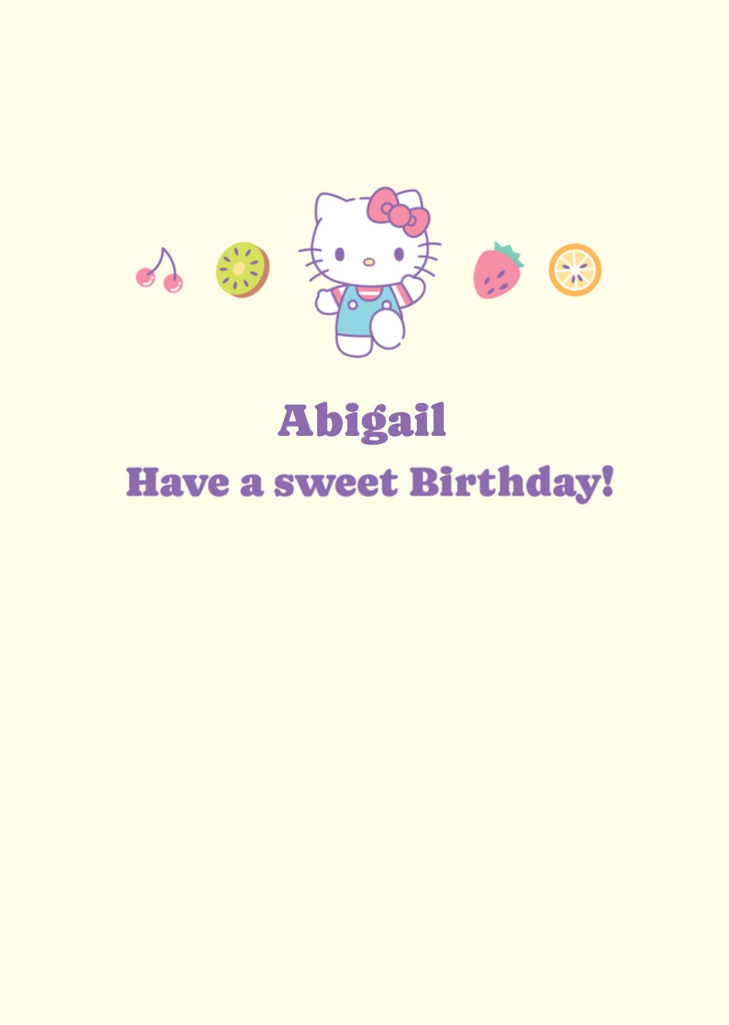 Hello Kitty Verjaardagskaart Sweet birthday Kaart Greetz