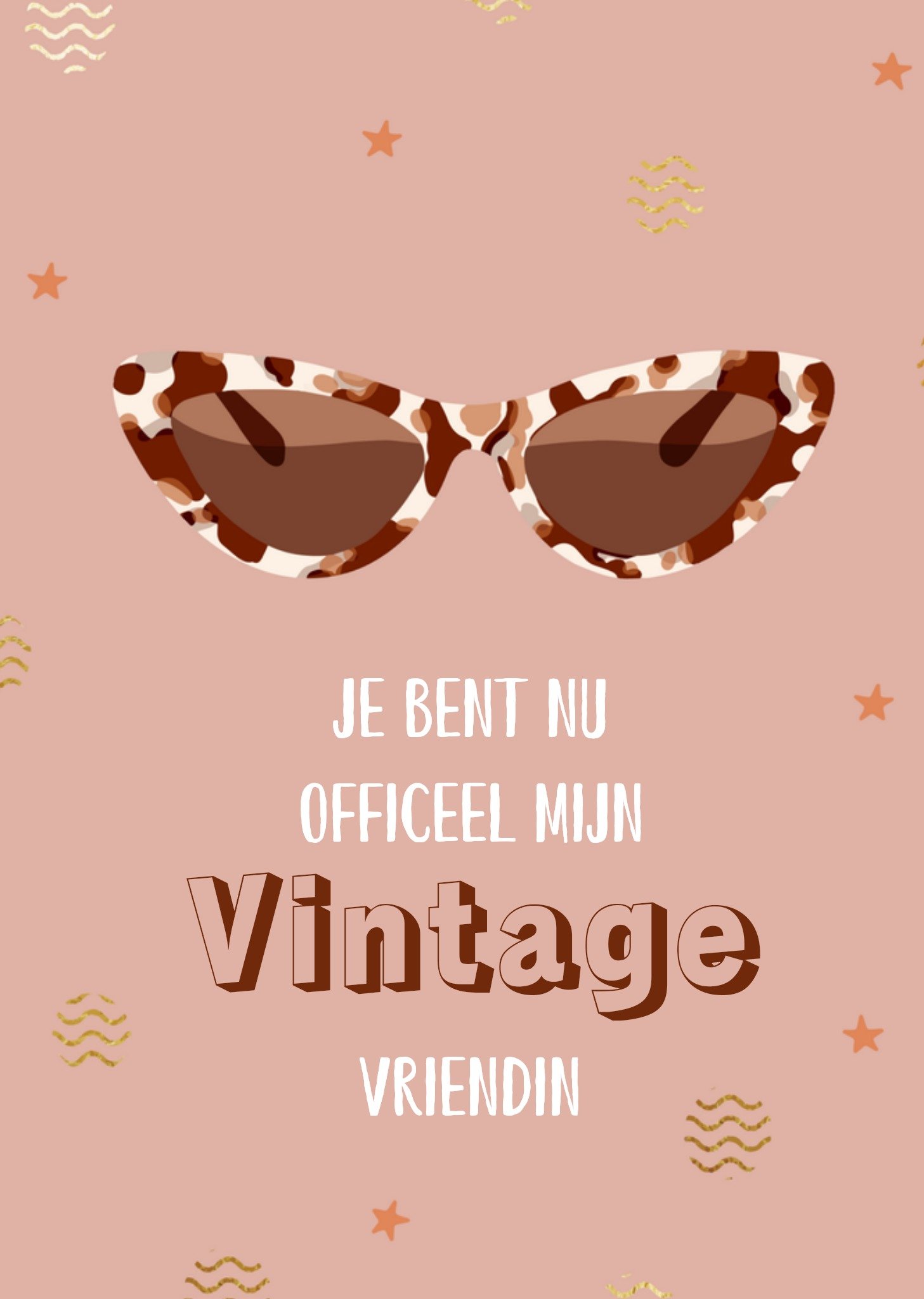 Greetz Verjaardagskaart Mijn vintage vriendin Standard Card