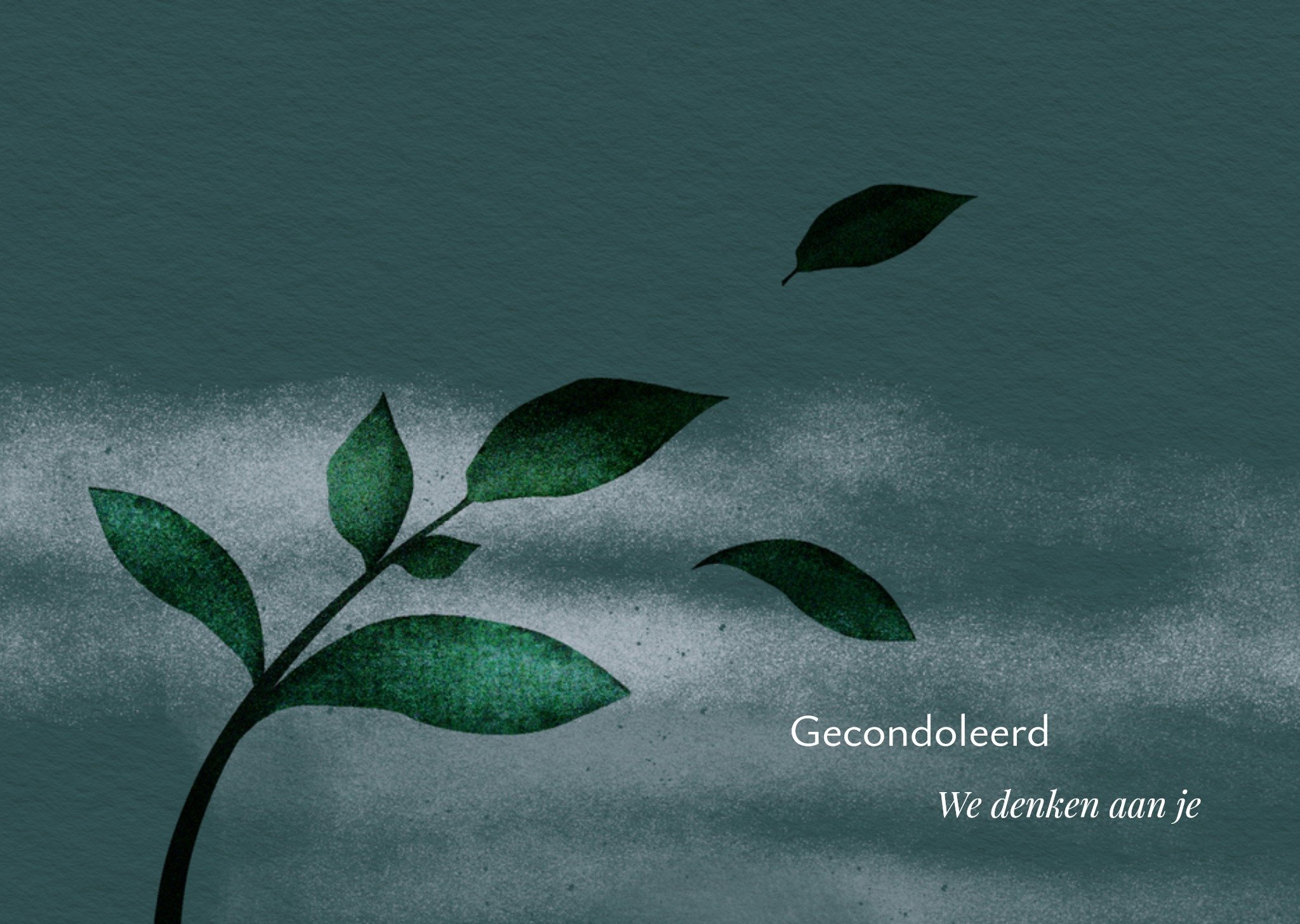 Condoleancekaart We denken aan je Kaart Luckz