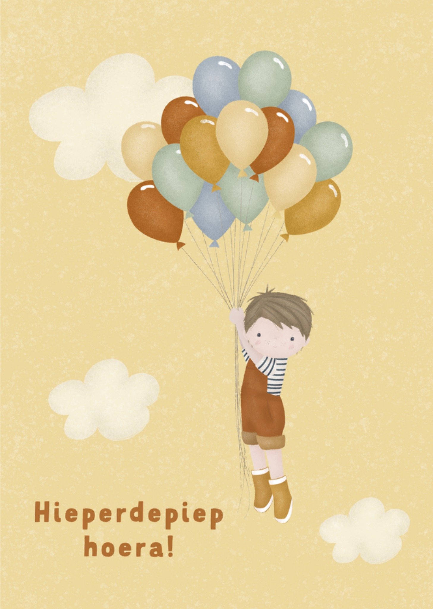 Verjaardagskaart Ballonnen Kaart Little Dutch