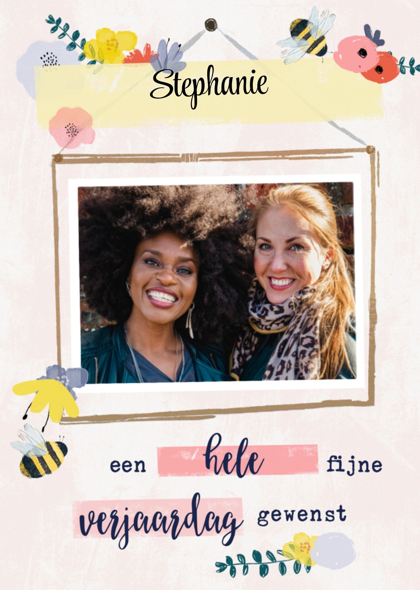 Greetz Verjaardagskaart Vriendin Bloemen Standard Card
