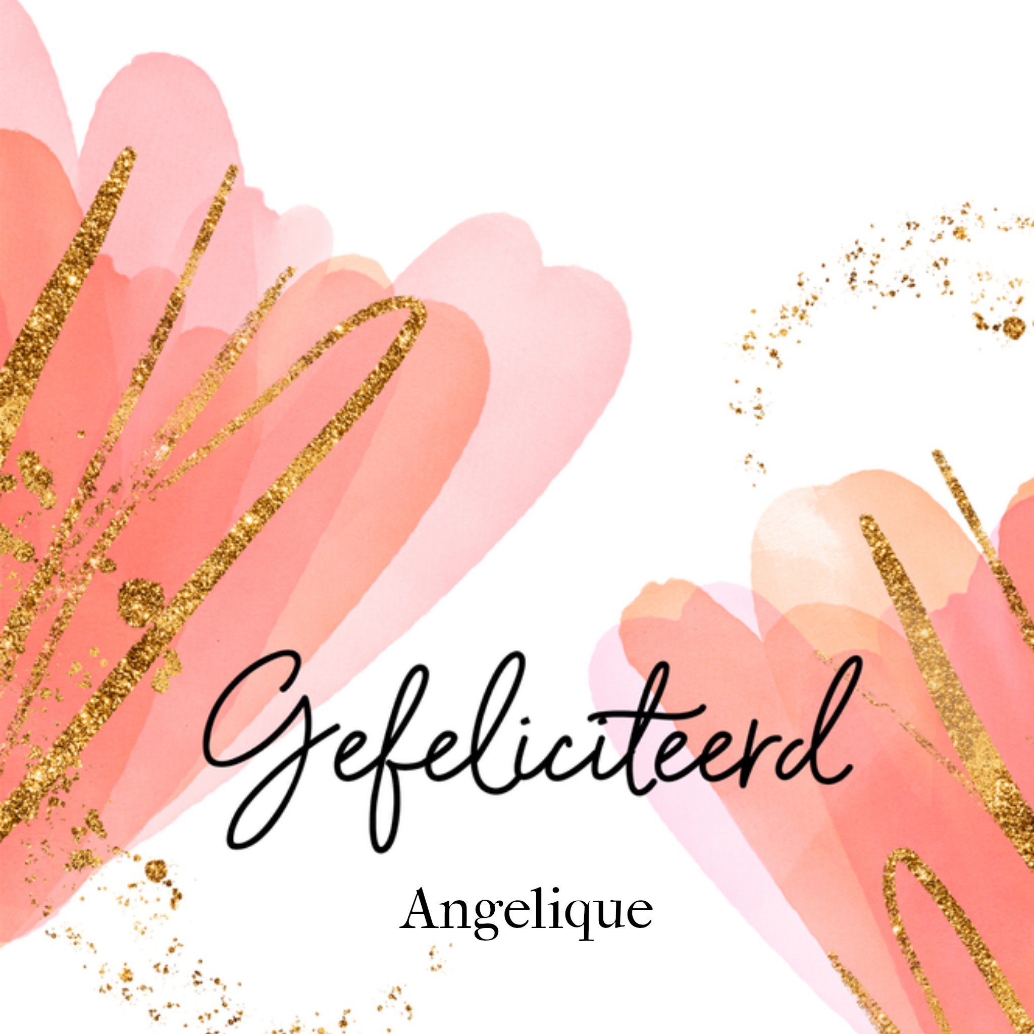 Verjaardagskaart met naam Vierkante Kaart Luckz