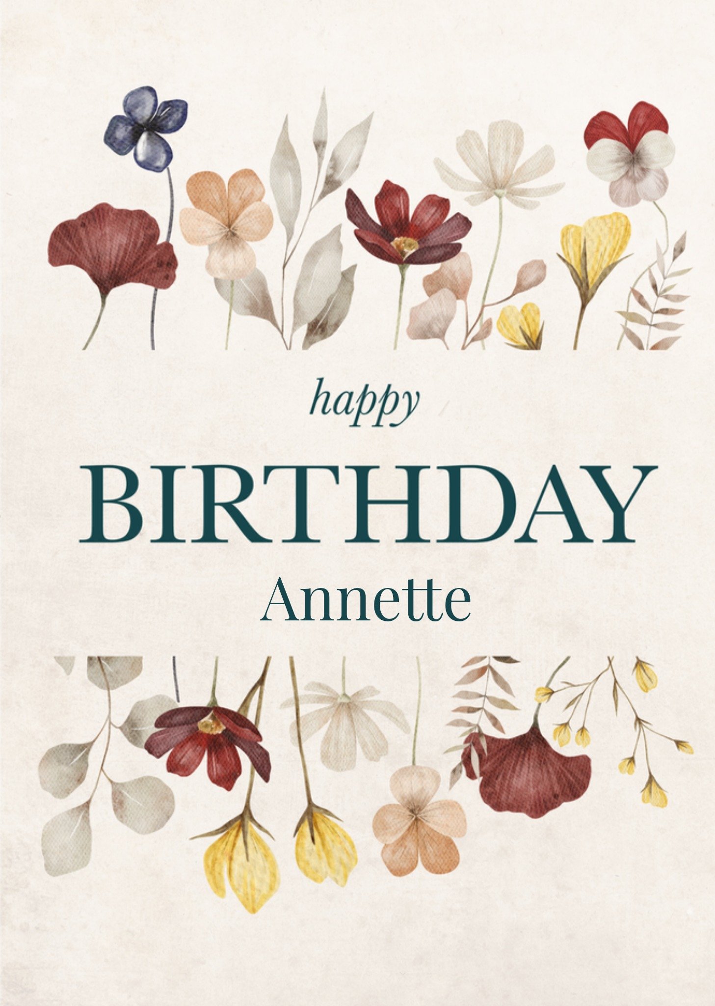 Verjaardagskaart Bloemen Kaart Papercute