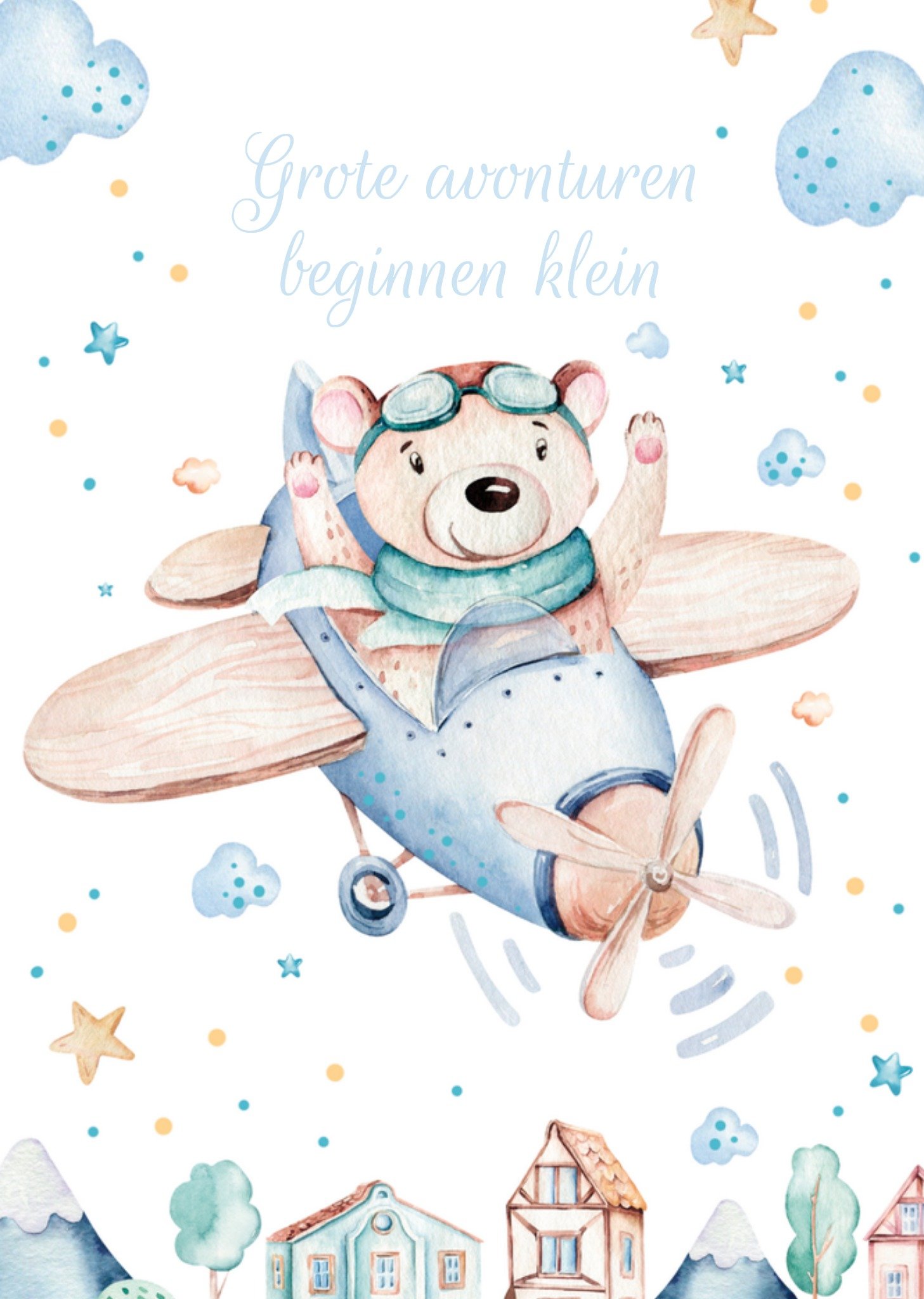 Geboortekaart avonturen Kaart TMS