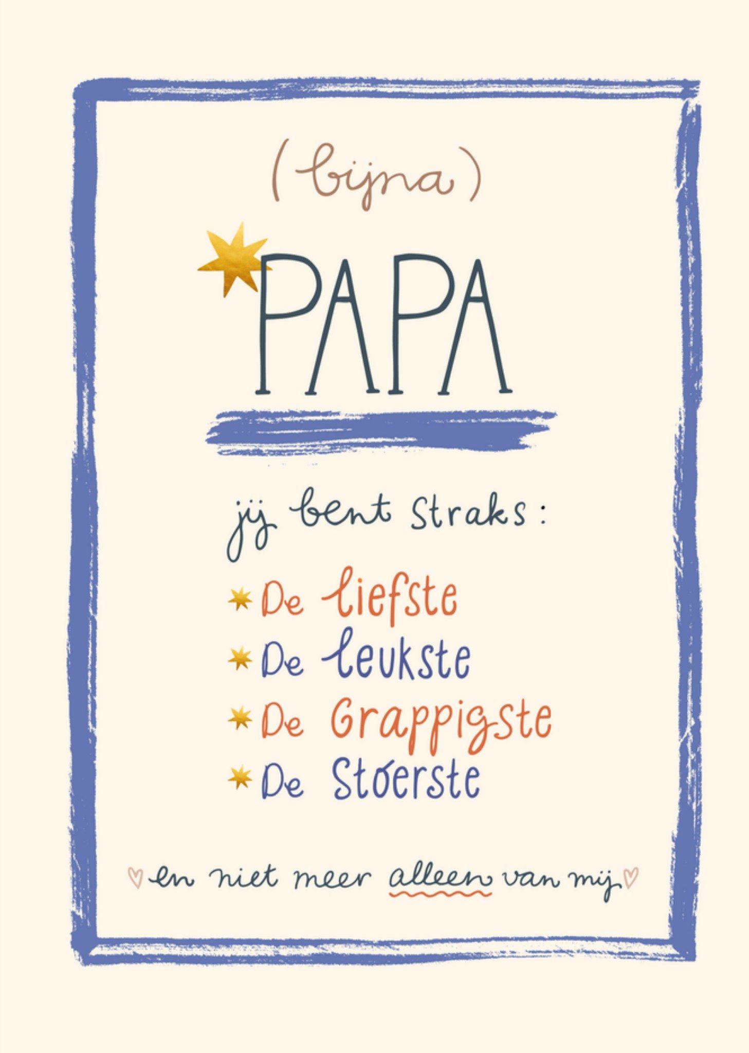 Vaderdagkaart Papa Kaart Funny Side Up