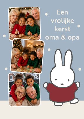 Nijntje Collage Foto Upload Oma En Opa Kerstkaart