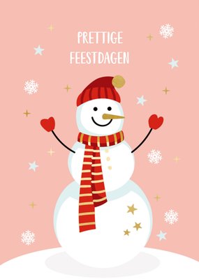 Kerstkaart | TMS | Sneeuwpop
