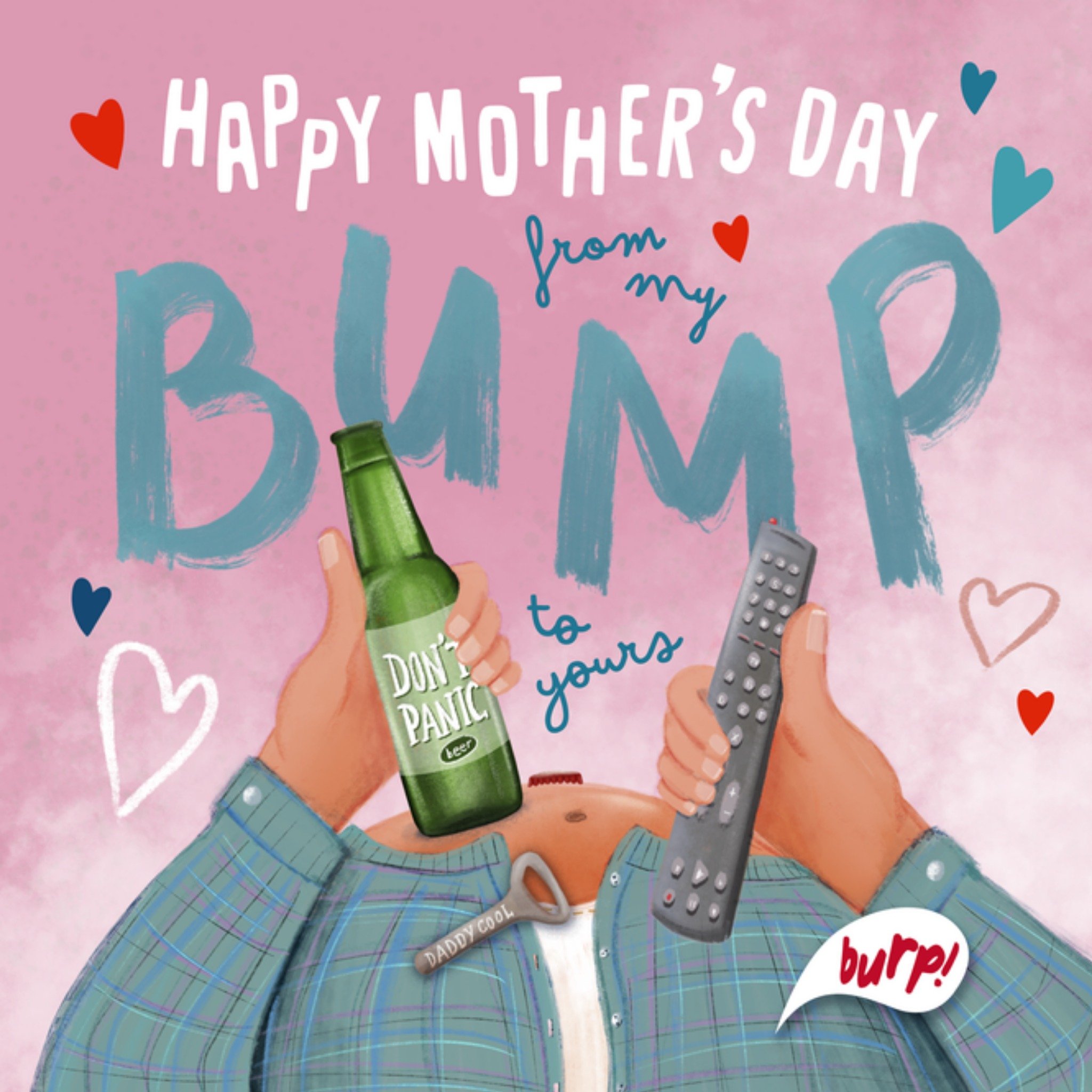 Moederdagkaart from my bump to yours Vierkante Kaart Fishuals