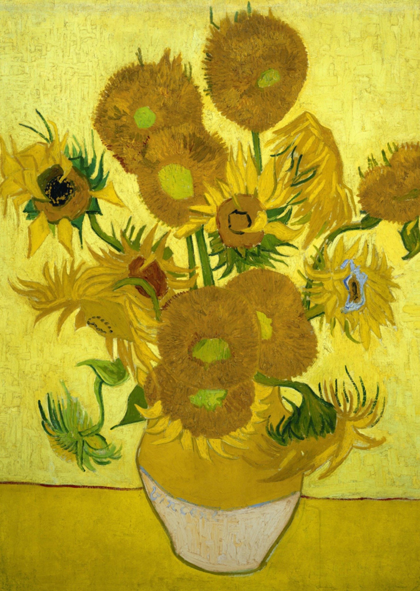 Kunstkaart met zonnebloemen Vincent Van Gogh Kaart Klaas de Jong