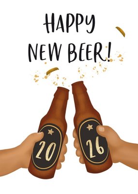 Tsjip | Kerstkaart | Happy New Beer! 2026 | Cheers!
