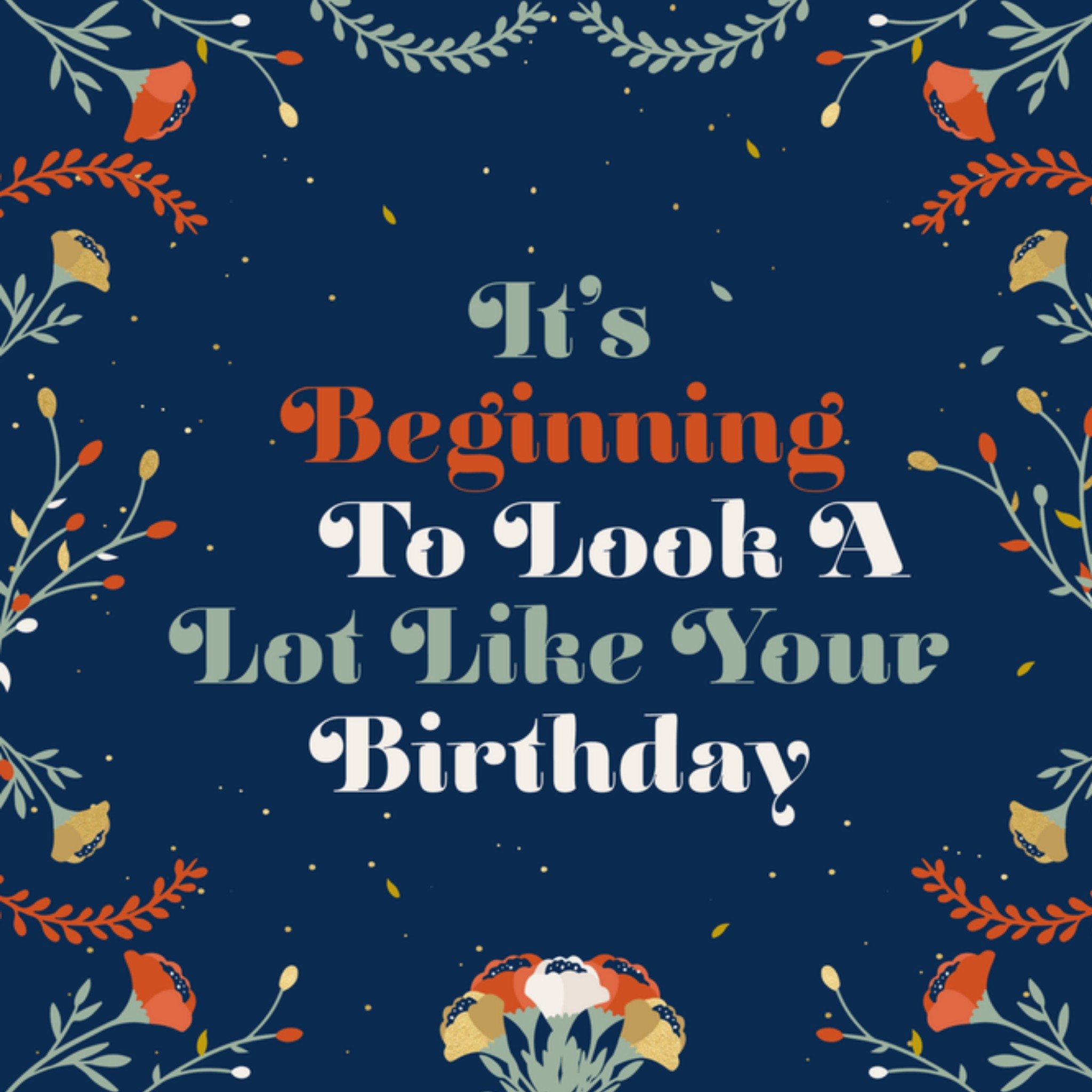 Greetz Kerst Bloemen Verjaardag Vierkant