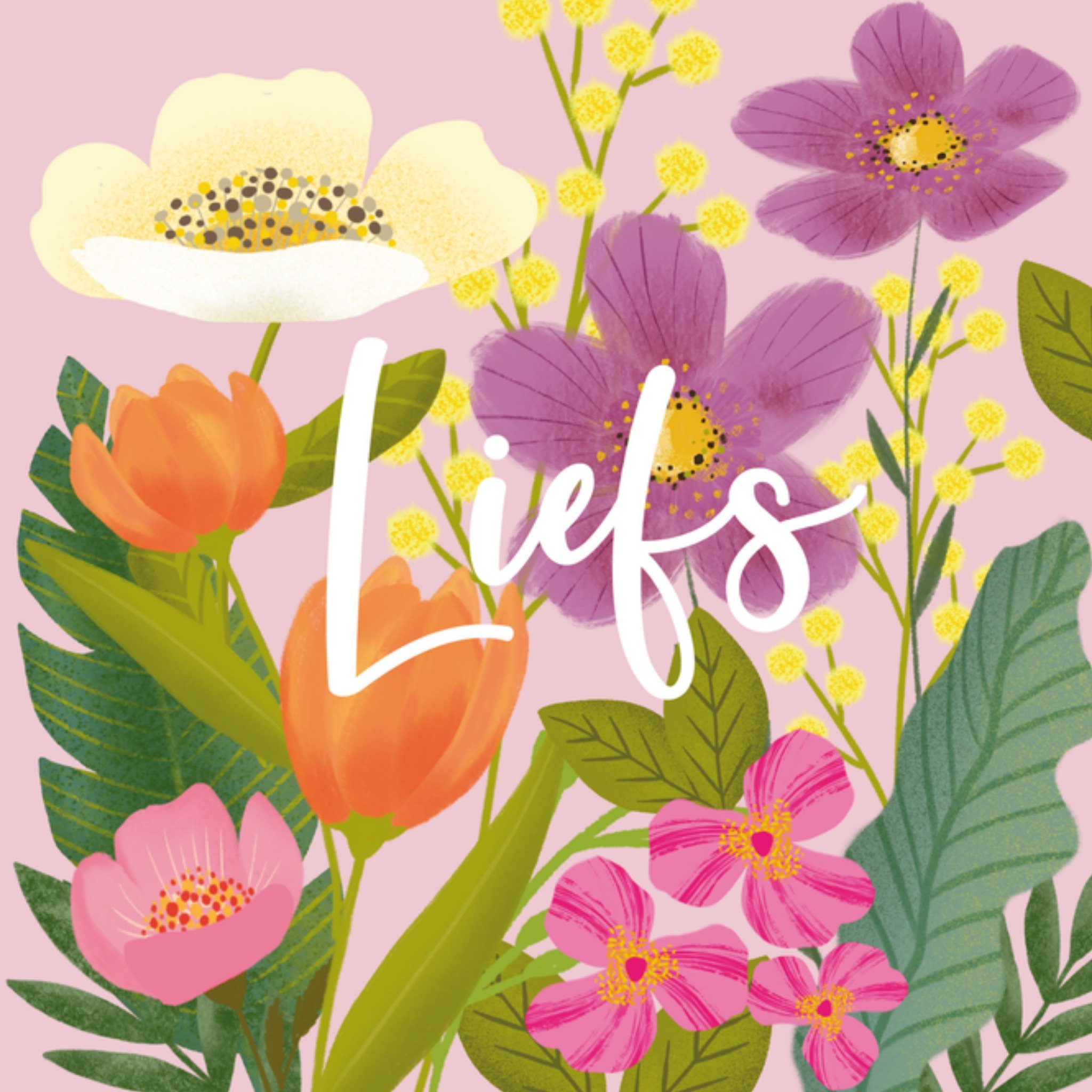 Liefs kaart Bloemen Tsjip